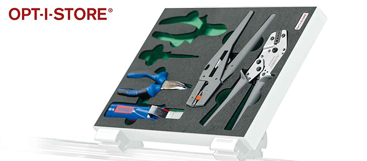 Hard foam inserts – practical and safe tool storage