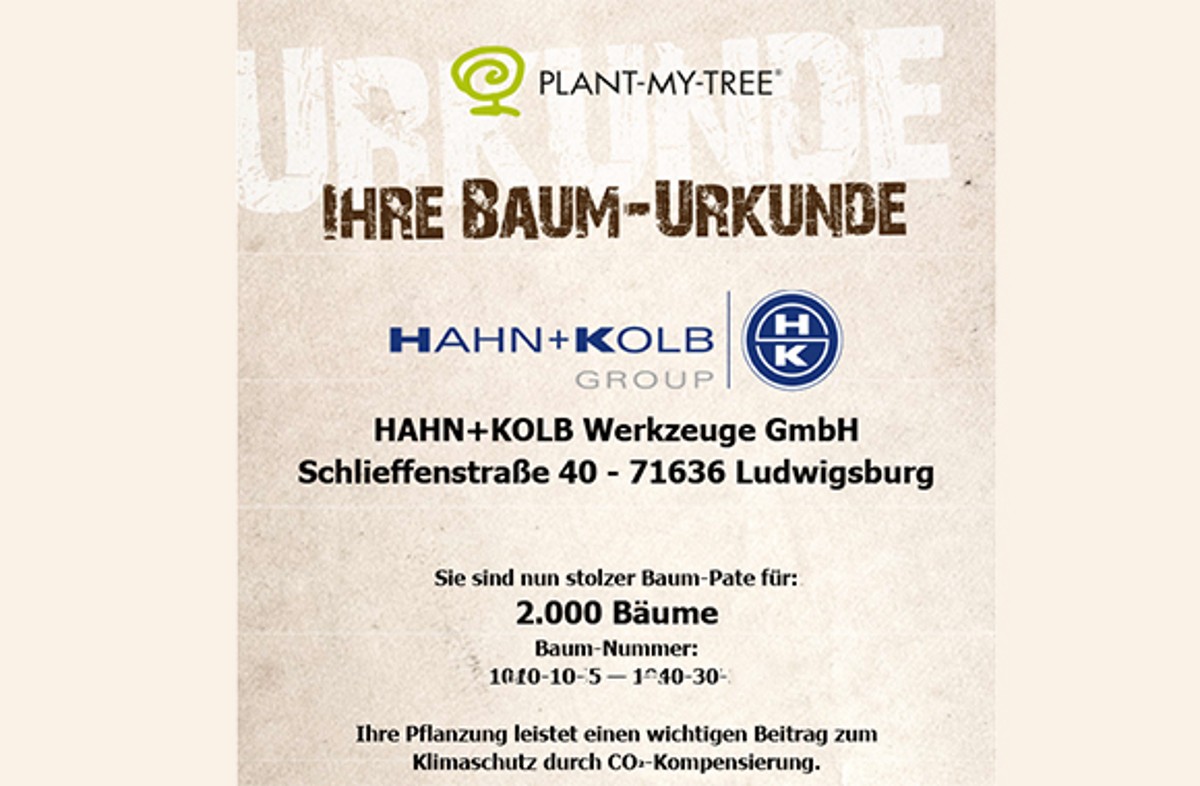 Plant-My-Tree und HAHN+KOLB